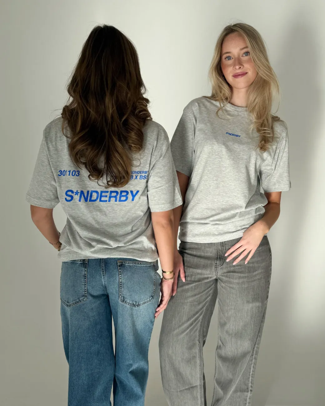 SNDERBY t-shirt, grå/blå
