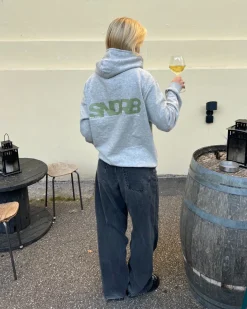 SNDRB hoodie, grå/army