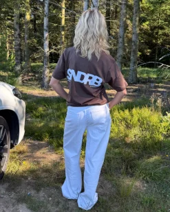 SNDRB t-shirt, brun/grå
