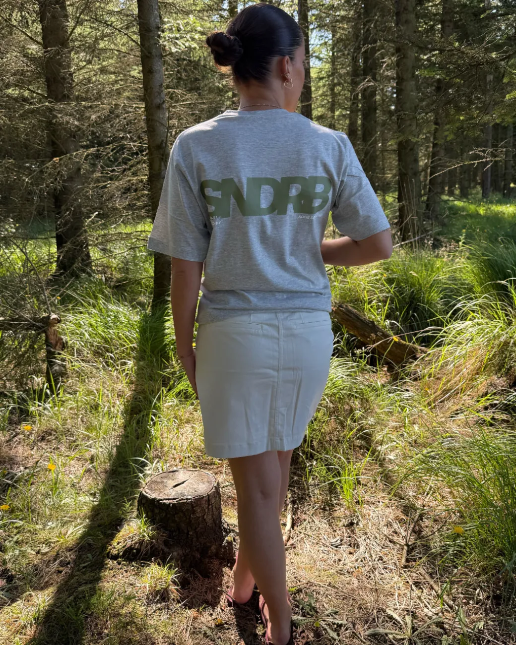 SNDRB t-shirt, grå/army