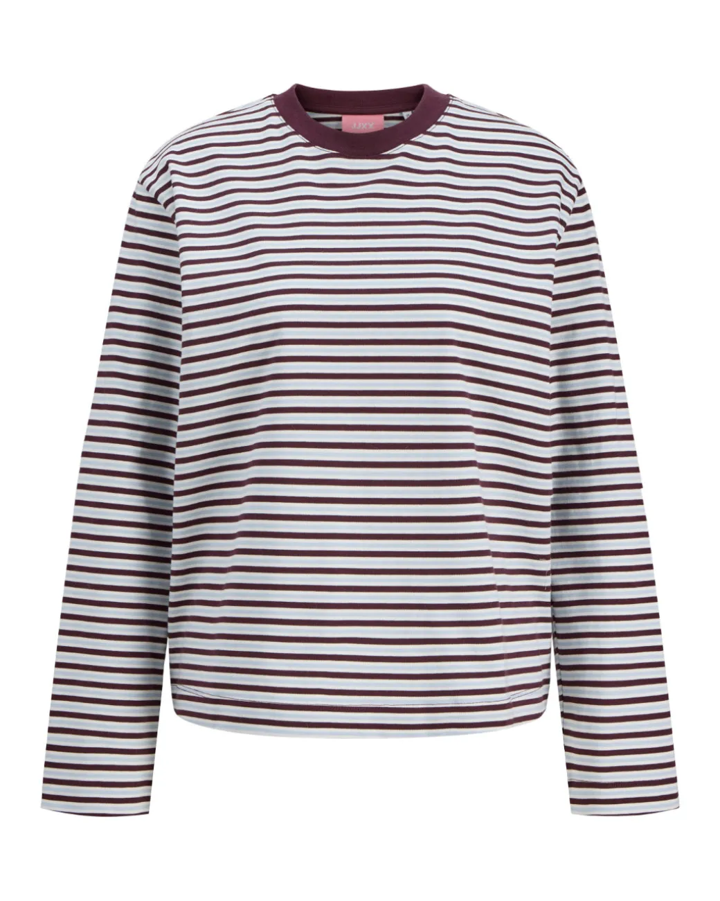 SOPHIA long sleeve, bordeaux/lyseblå