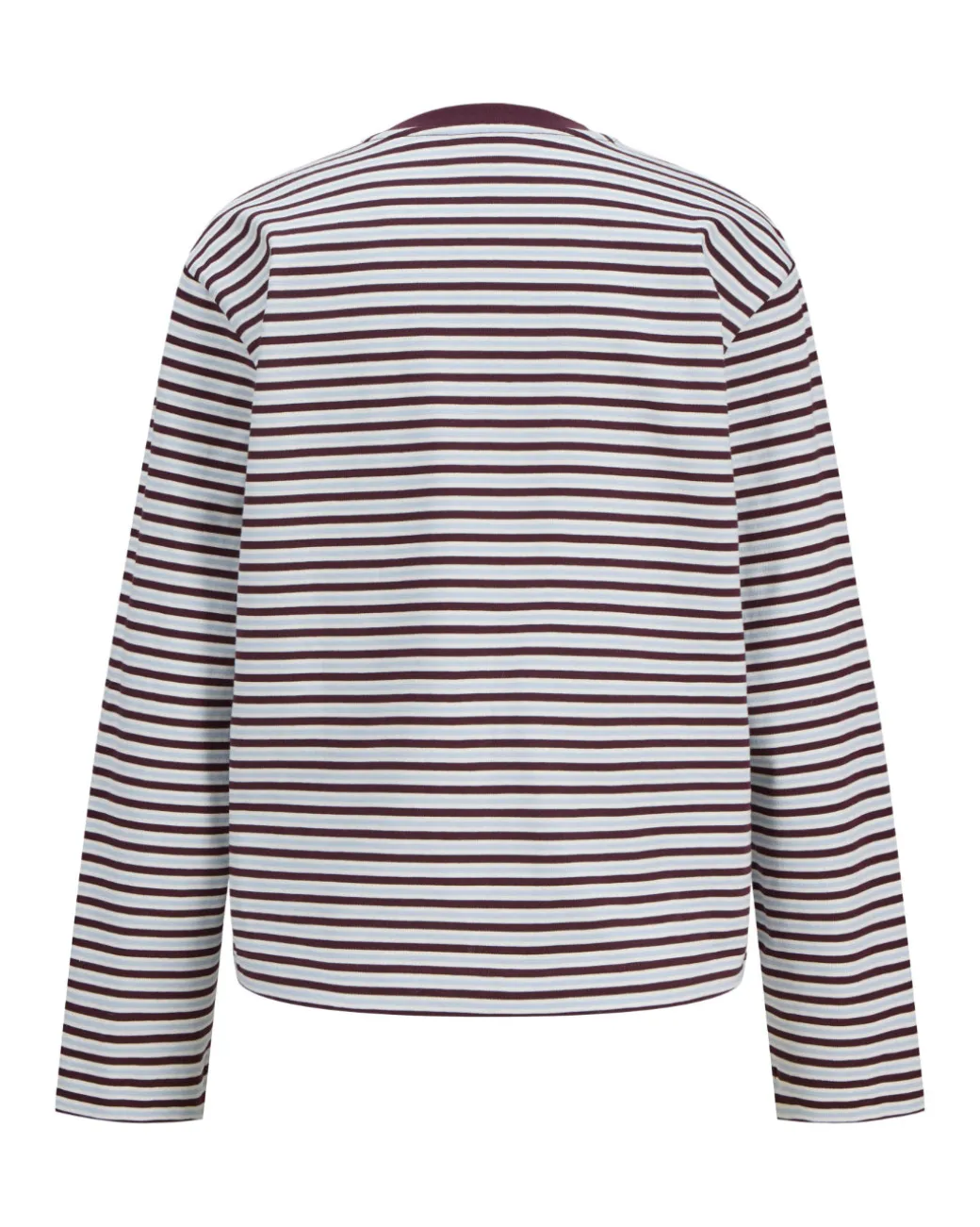 SOPHIA long sleeve, bordeaux/lyseblå