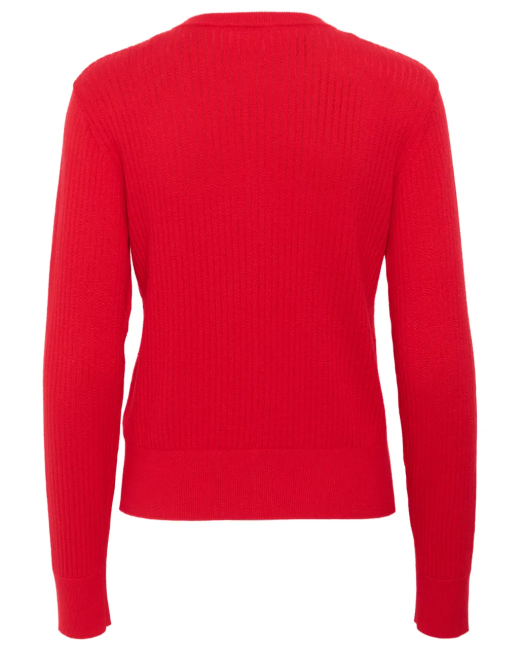 SPINA langærmet cardigan, rød
