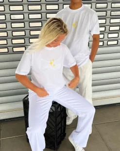 STARLIGHT t-shirt, hvid/gul