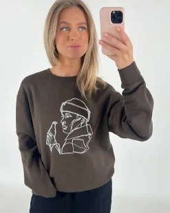 THIRSTY sweatshirt, brun