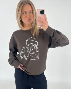 THIRSTY sweatshirt, brun