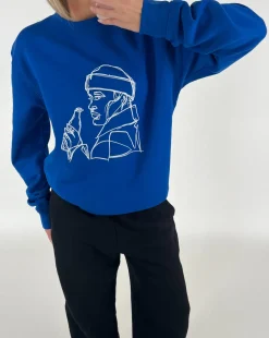 THIRSTY sweatshirt, kongeblå