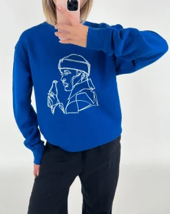 THIRSTY sweatshirt, kongeblå
