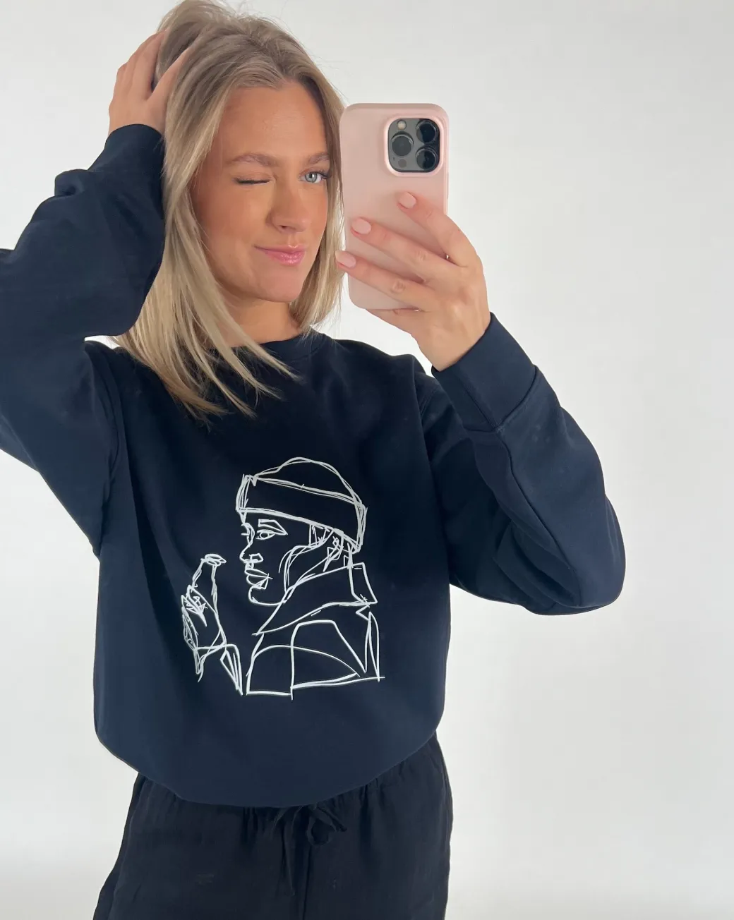THIRSTY sweatshirt, navy