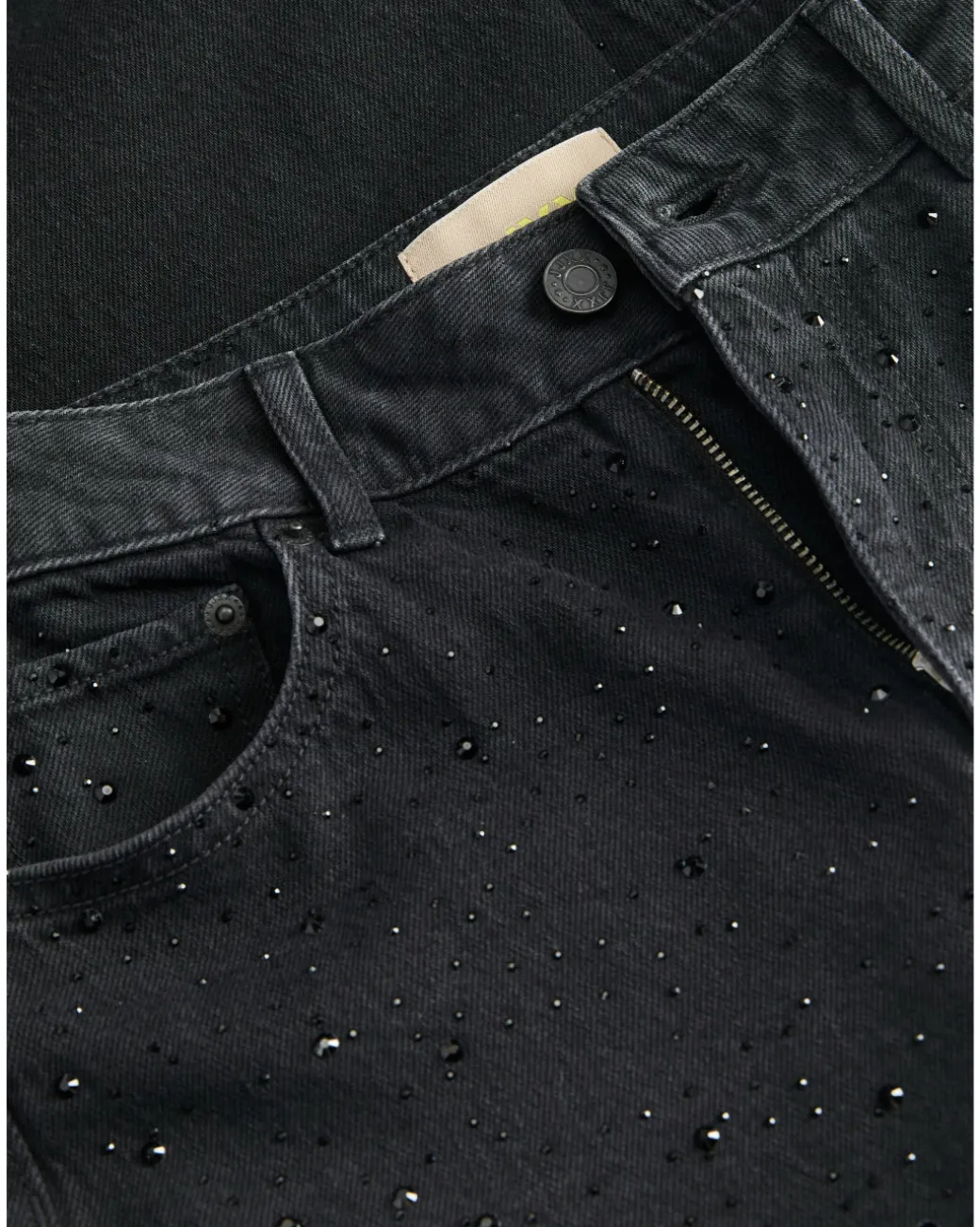 TOKYO jeans med sten, sort