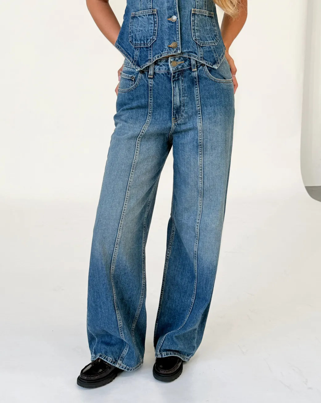 TOKYO wide leg jeans, blå