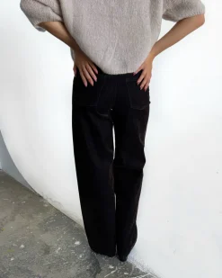 TOKYO wide leg jeans, brun