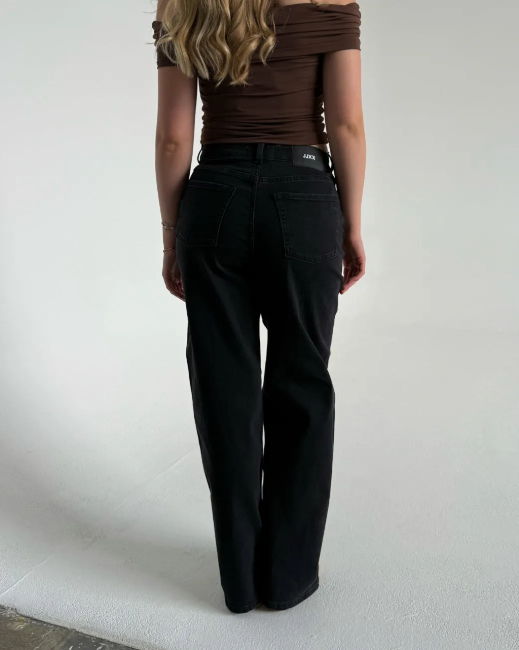 TOKYO wide leg jeans, sort