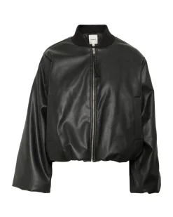 TRUDEA bomber jakke, sort