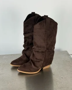 VIRGINIA suede støvler, brun