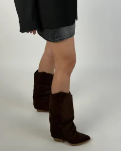 VIRGINIA suede støvler, brun
