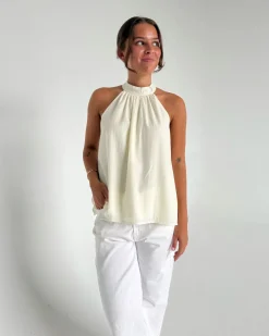 WHITLEY top, creme