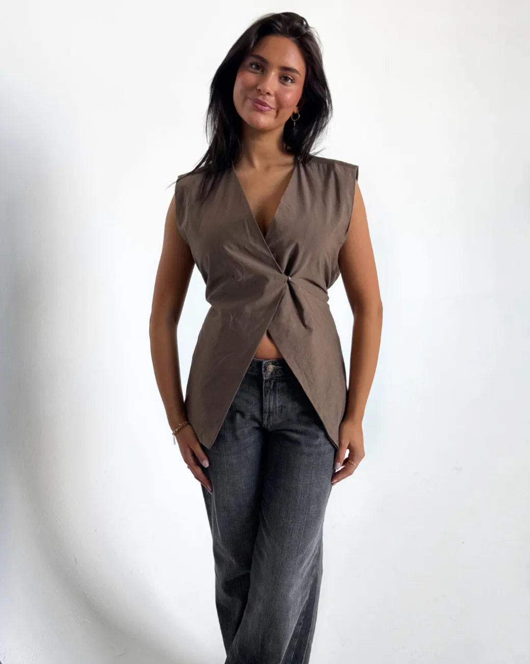 YUI vest, brun