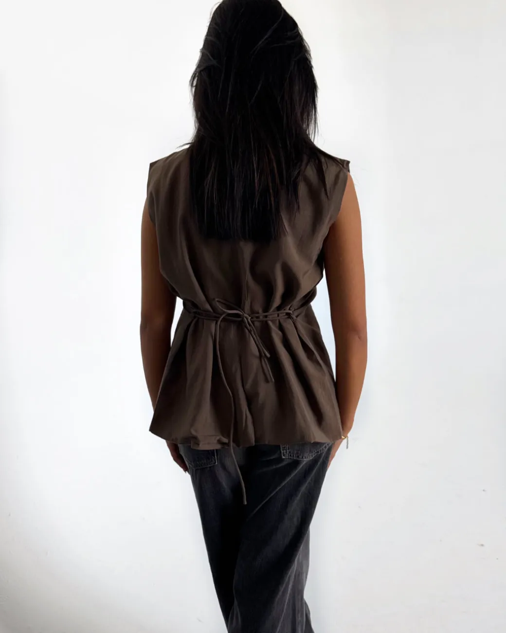 YUI vest, brun