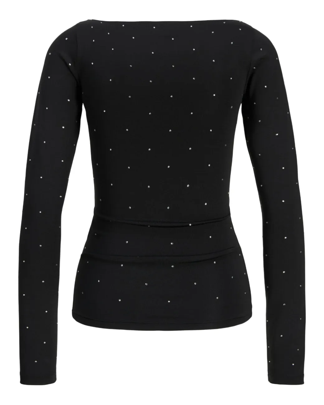 ZANA boatneck bluse, sort