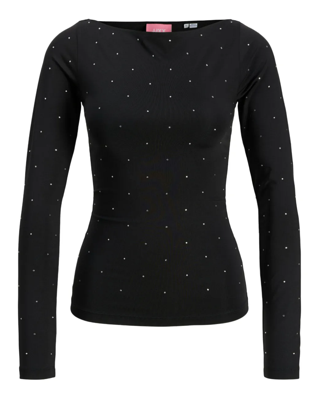 ZANA boatneck bluse, sort