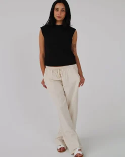 ZARA hørbukser, beige