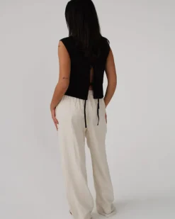 ZARA hørbukser, beige