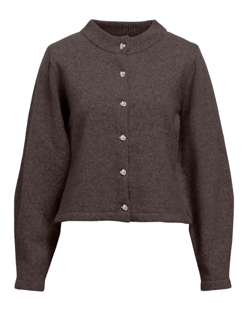 ZARI strik cardigan, brun