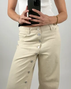 ZOE wide leg jeans, creme